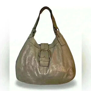 Coach Champagne Silver Sparkle Hobo